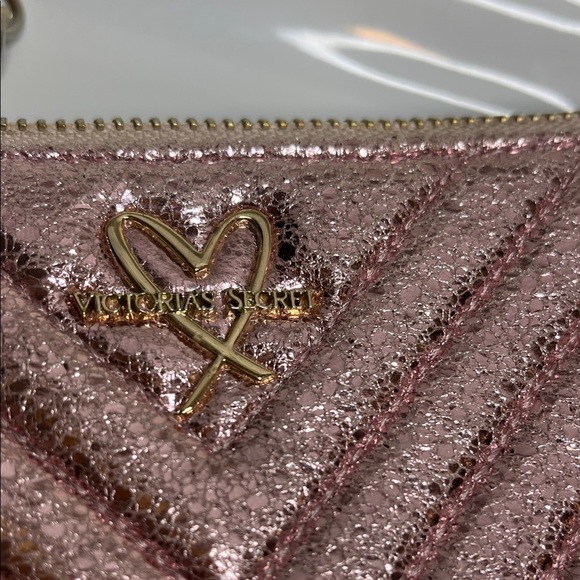 Victoria's Secret Metallic Pink Crossbody Bag - Picture 3 of 10